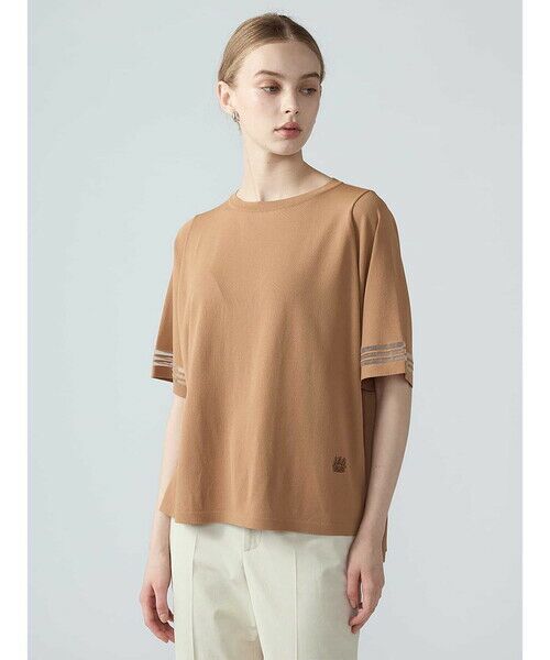 Aquascutum / アクアスキュータム ニット・セーター | シアースリーブニット（ｷｬﾗﾒﾙ）