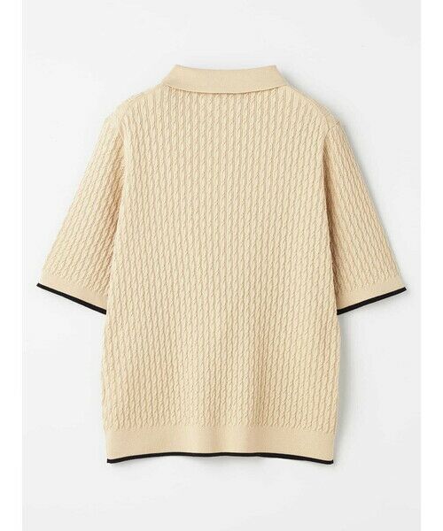 Aquascutum / アクアスキュータム ニット・セーター | ケーブルポロニット | 詳細7