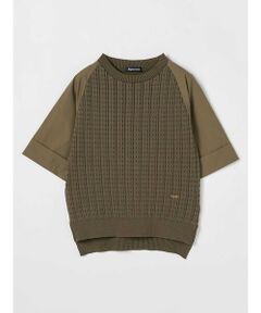 Aquascutum / アクアスキュータム ニット・セーター | 布帛コンビプルオーバー