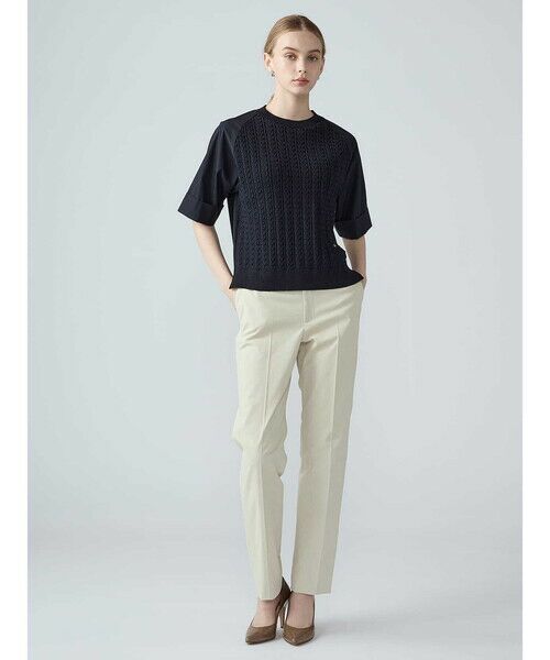 Aquascutum / アクアスキュータム ニット・セーター | 布帛コンビプルオーバー | 詳細1