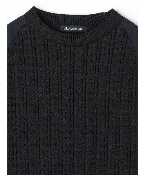 Aquascutum / アクアスキュータム ニット・セーター | 布帛コンビプルオーバー | 詳細8