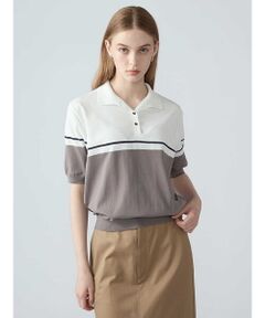 Aquascutum / アクアスキュータム ニット・セーター | バイカラーポロニット