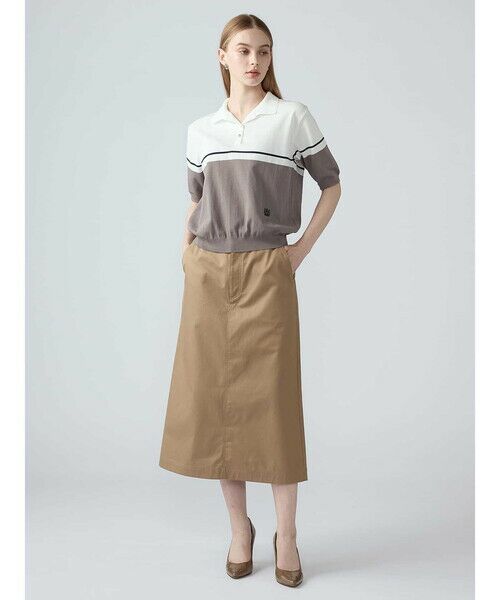 Aquascutum / アクアスキュータム ニット・セーター | バイカラーポロニット | 詳細1