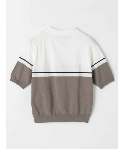 Aquascutum / アクアスキュータム ニット・セーター | バイカラーポロニット | 詳細7