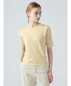 Aquascutum / アクアスキュータム ニット・セーター | 【アンサンブル対応】シアーケーブルプルオーバー