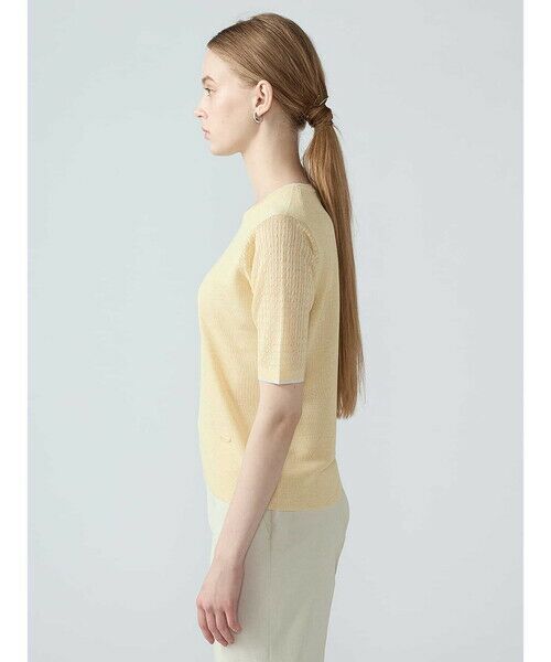 Aquascutum / アクアスキュータム ニット・セーター | 【アンサンブル対応】シアーケーブルプルオーバー | 詳細5