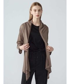 Aquascutum / アクアスキュータム カットソー | ストライプジャージカーディガン
