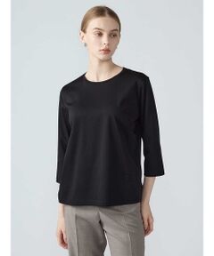 Aquascutum / アクアスキュータム カットソー | スーピマスムース七分袖Tシャツ