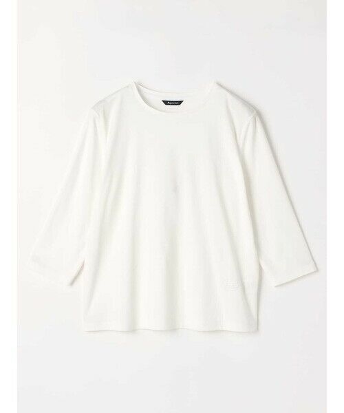 Aquascutum / アクアスキュータム カットソー | スーピマスムース七分袖Tシャツ | 詳細13