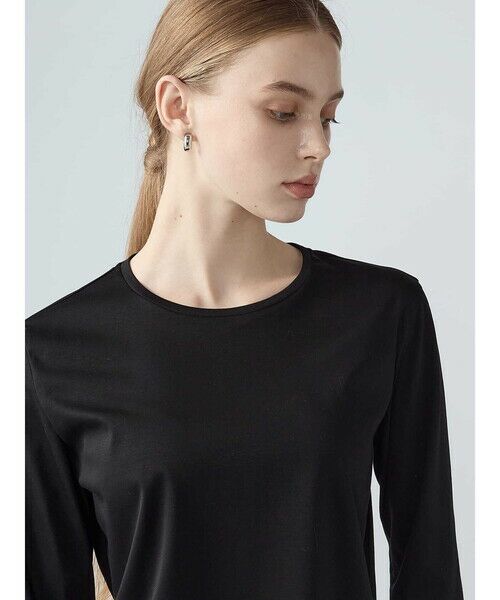 Aquascutum / アクアスキュータム カットソー | スーピマスムース七分袖Tシャツ | 詳細15
