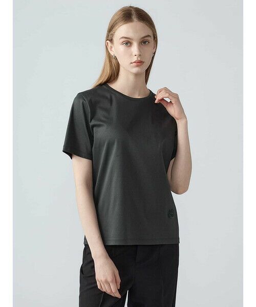 Aquascutum / アクアスキュータム カットソー | スーピマスムース半袖Tシャツ（ｸﾞﾘｰﾝ）