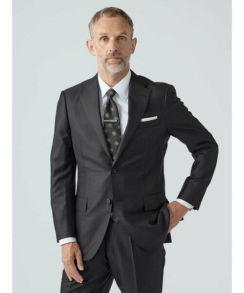 Aquascutum / アクアスキュータム セットアップ | Honey Ash-Black-Suit（ﾁｬｺｰﾙ）