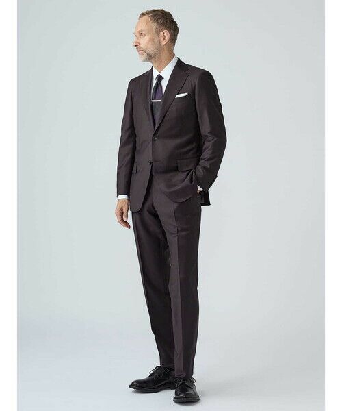 Aquascutum / アクアスキュータム セットアップ | Shiny Plum Suit | 詳細1