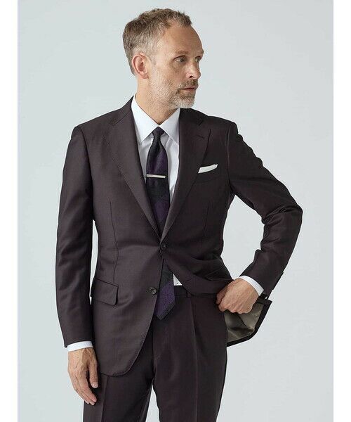 Aquascutum / アクアスキュータム セットアップ | Shiny Plum Suit | 詳細6