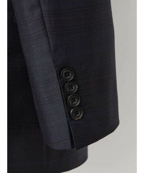 Aquascutum / アクアスキュータム セットアップ | Navy Coloured Check Suit | 詳細12