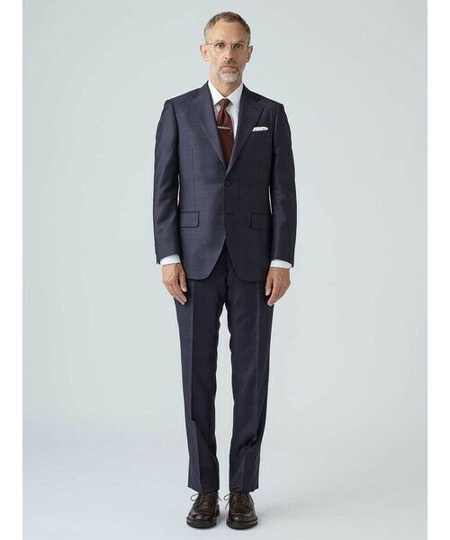 Aquascutum / アクアスキュータム セットアップ | Navy Coloured Check Suit | 詳細2