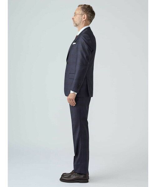 Aquascutum / アクアスキュータム セットアップ | Navy Coloured Check Suit | 詳細3
