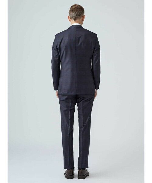 Aquascutum / アクアスキュータム セットアップ | Navy Coloured Check Suit | 詳細4