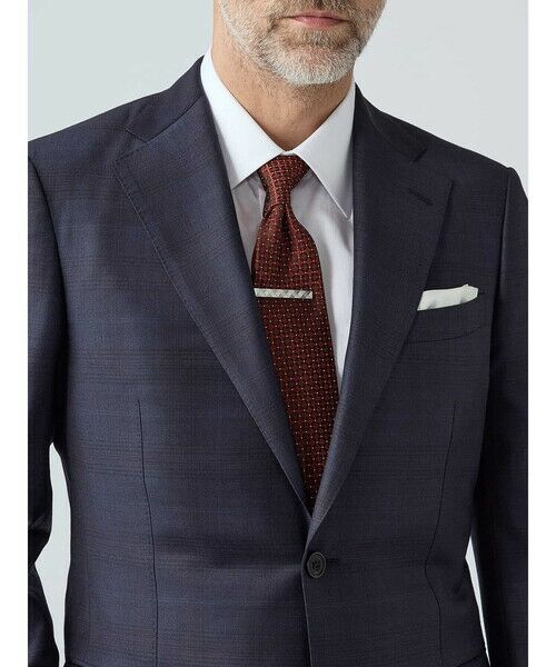 Aquascutum / アクアスキュータム セットアップ | Navy Coloured Check Suit | 詳細7