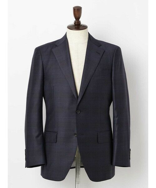 Aquascutum / アクアスキュータム セットアップ | Navy Coloured Check Suit | 詳細9