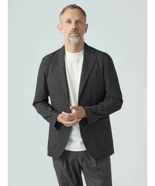Aquascutum / アクアスキュータム テーラードジャケット | TEC.3 Houndstooth Jacket(ダークグレー)