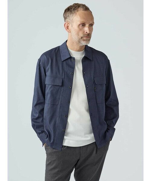 Aquascutum / アクアスキュータム シャツ・ブラウス | 【セットアップ対応】TEC.3 Tropical Shirt Jacket（ﾌﾞﾙｰ）