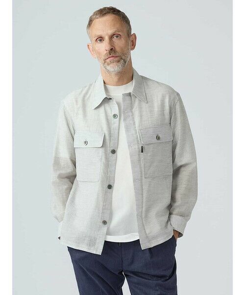 Aquascutum / アクアスキュータム シャツ・ブラウス | Light Shirt Jacket（ｸﾞﾚｰ）