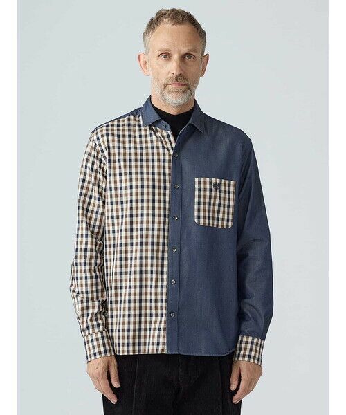 Aquascutum / アクアスキュータム シャツ・ブラウス | Combination Over Shirt | 詳細2