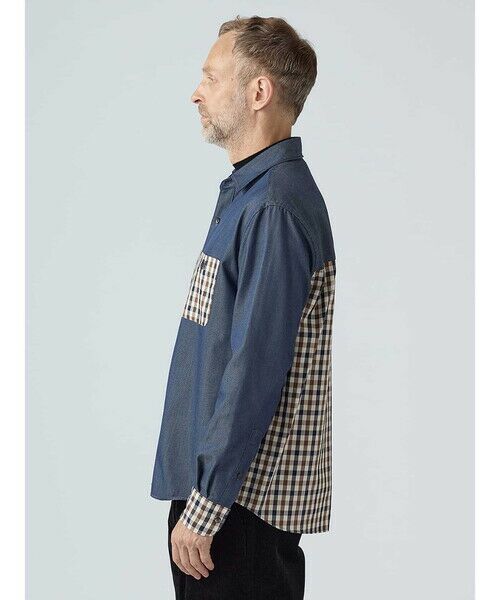 Aquascutum / アクアスキュータム シャツ・ブラウス | Combination Over Shirt | 詳細3