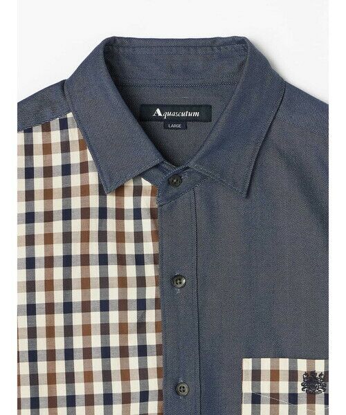 Aquascutum / アクアスキュータム シャツ・ブラウス | Combination Over Shirt | 詳細8