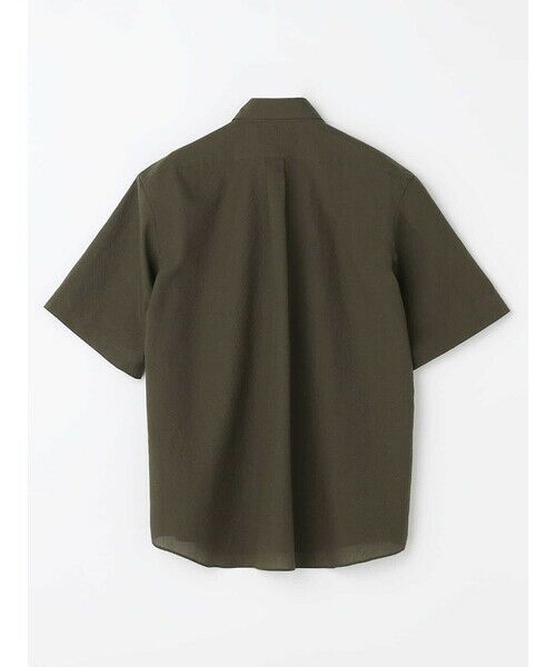 Aquascutum / アクアスキュータム シャツ・ブラウス | (Summer)Crinkle Plain Short Sleeve Shirt | 詳細1