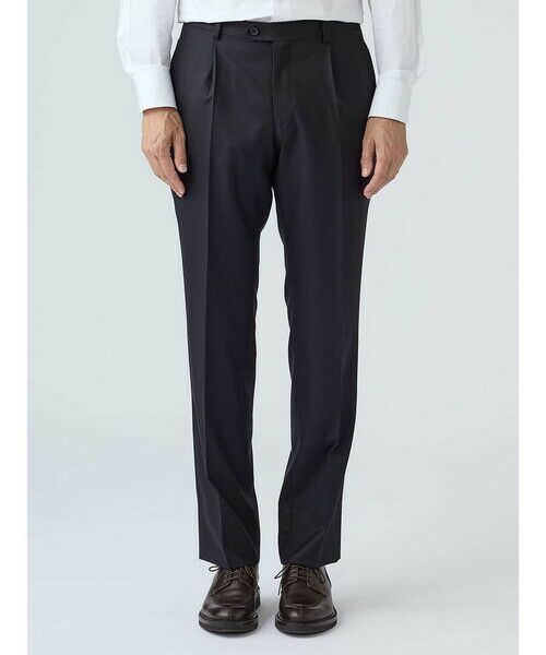 Aquascutum / アクアスキュータム スラックス・ドレスパンツ | S140's Navy Trousers | 詳細2
