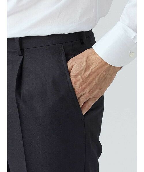 Aquascutum / アクアスキュータム スラックス・ドレスパンツ | S140's Navy Trousers | 詳細5