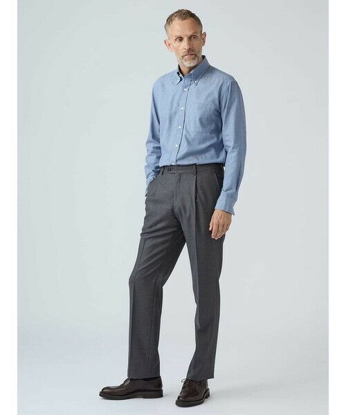 Aquascutum / アクアスキュータム スラックス・ドレスパンツ | Plain Twill Trousers | 詳細1
