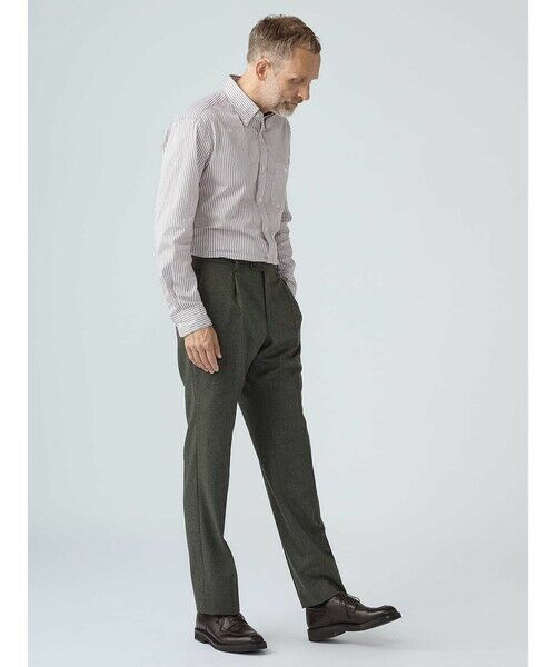 Aquascutum / アクアスキュータム スラックス・ドレスパンツ | Light Flannel Trousers | 詳細1
