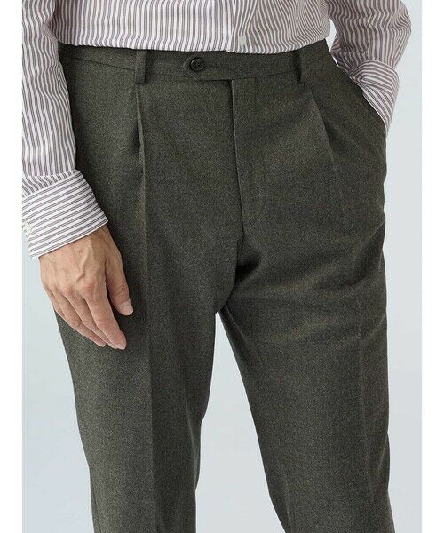 Aquascutum / アクアスキュータム スラックス・ドレスパンツ | Light Flannel Trousers | 詳細2