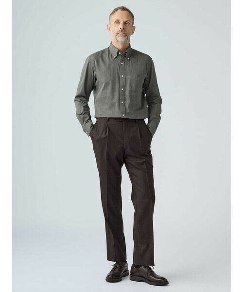 Aquascutum / アクアスキュータム スラックス・ドレスパンツ | Light Flannel Trousers | 詳細5