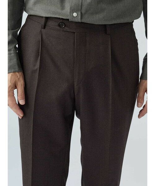Aquascutum / アクアスキュータム スラックス・ドレスパンツ | Light Flannel Trousers | 詳細9