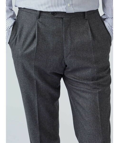 Aquascutum / アクアスキュータム スラックス・ドレスパンツ | Flannnel Trousers | 詳細13