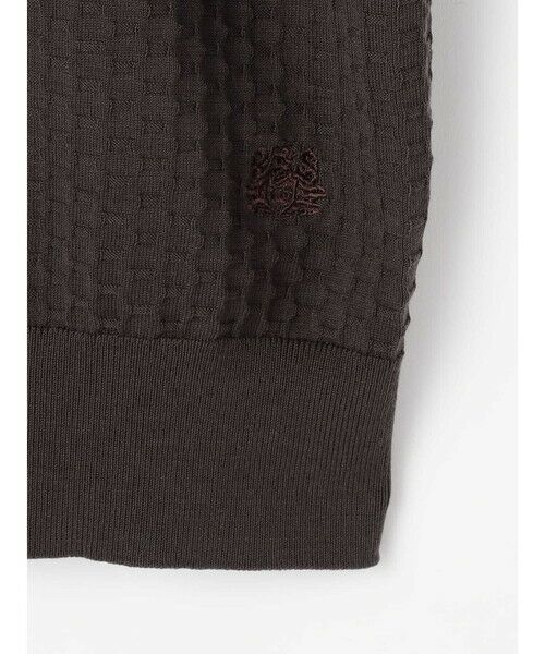 Aquascutum / アクアスキュータム ニット・セーター | Honeycomb jaquard Short-Sleeve | 詳細11