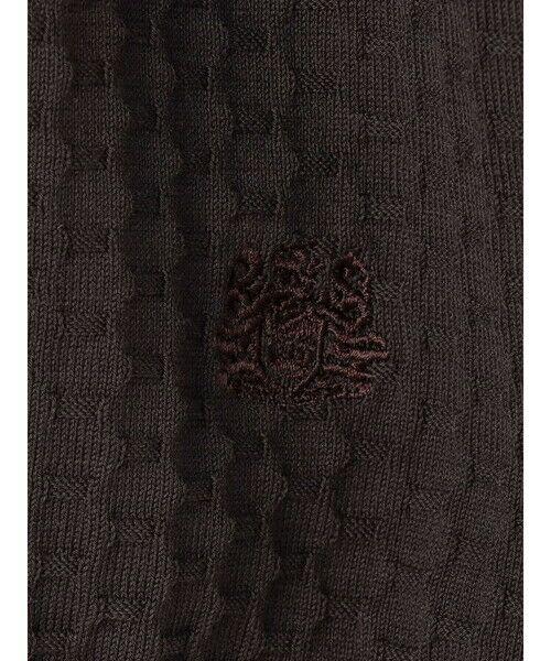 Aquascutum / アクアスキュータム ニット・セーター | Honeycomb jaquard Short-Sleeve | 詳細12