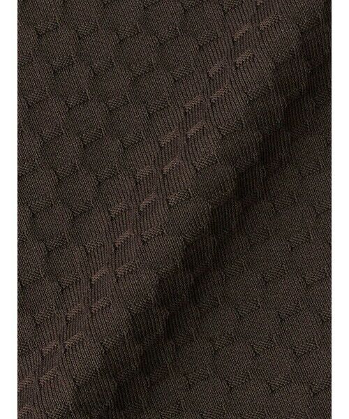 Aquascutum / アクアスキュータム ニット・セーター | Honeycomb jaquard Short-Sleeve | 詳細13
