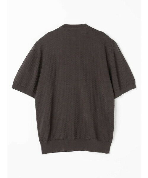 Aquascutum / アクアスキュータム ニット・セーター | Honeycomb jaquard Short-Sleeve | 詳細8