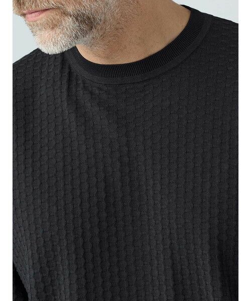 Aquascutum / アクアスキュータム ニット・セーター | Honeycomb jaquard Short-Sleeve | 詳細14