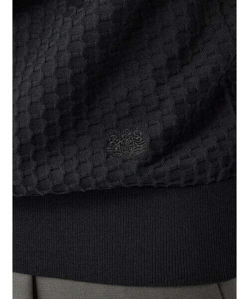 Aquascutum / アクアスキュータム ニット・セーター | Honeycomb jaquard Short-Sleeve | 詳細15
