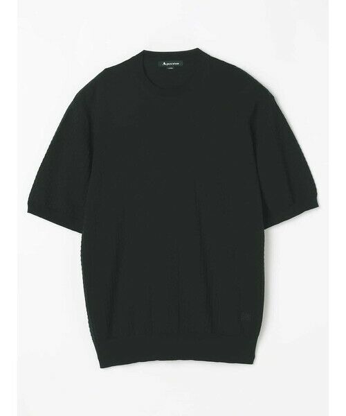Aquascutum / アクアスキュータム ニット・セーター | Honeycomb jaquard Short-Sleeve | 詳細16