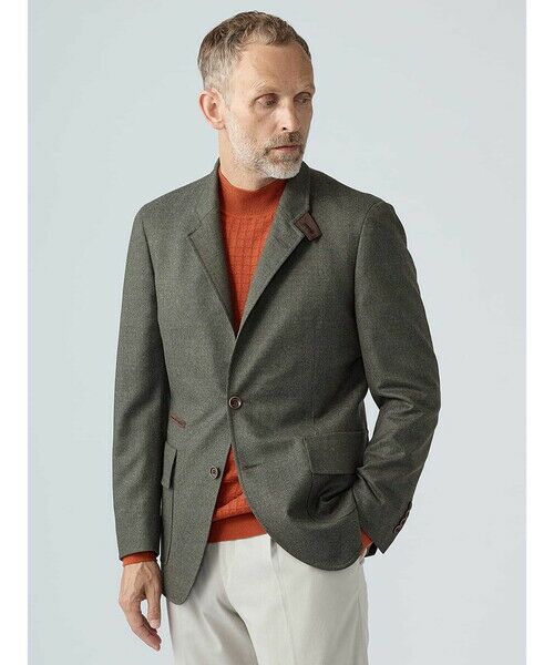 Aquascutum / アクアスキュータム テーラードジャケット | Light  Flannel Jacket | 詳細5