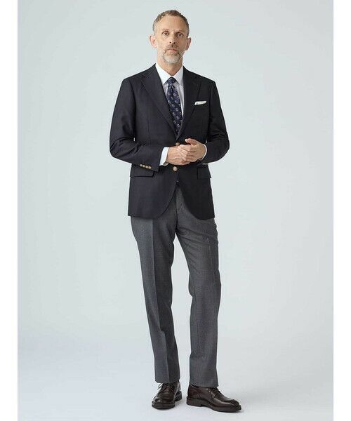 Aquascutum / アクアスキュータム テーラードジャケット | Navy Blazer | 詳細1