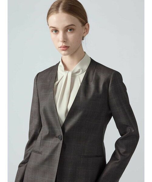 Aquascutum / アクアスキュータム テーラードジャケット | 【セットアップ対応】REDAグレンチェックジャケット | 詳細5