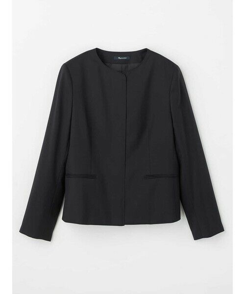 Aquascutum / アクアスキュータム テーラードジャケット | 【セットアップ対応】REDA クラシックツイルノーカラージャケット（ﾈｲﾋﾞｰ）